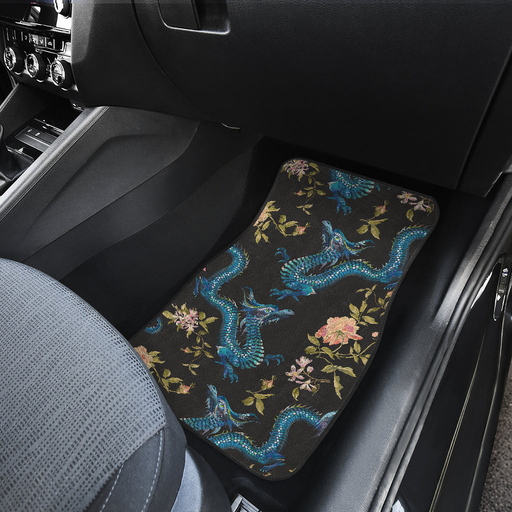 Dragon Flowers Car Floor Mats