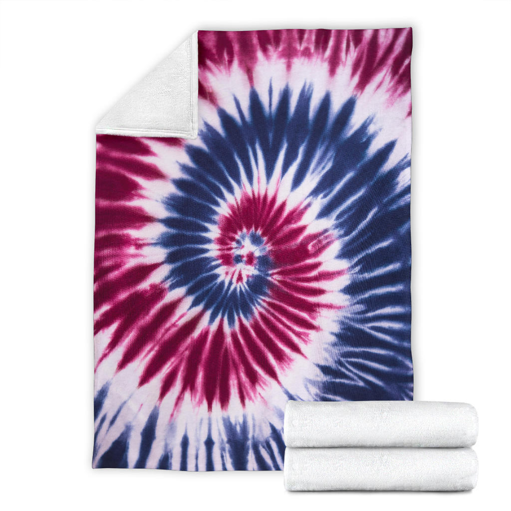 Red, White & Blue Tie Dye Blanket