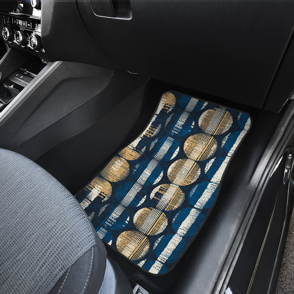 Abstract Circle Stripes Car Floor Mats