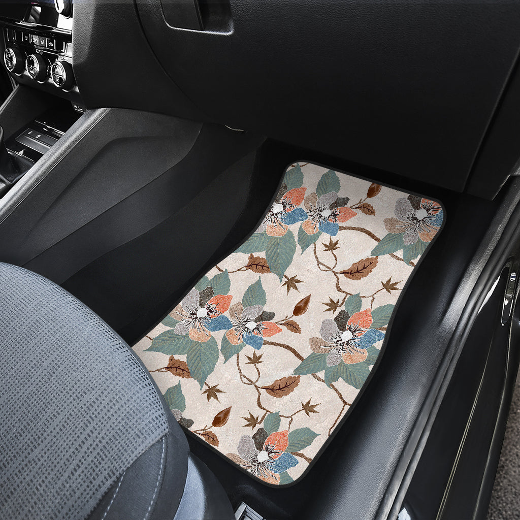 Vintage Floral Car Floor Mats
