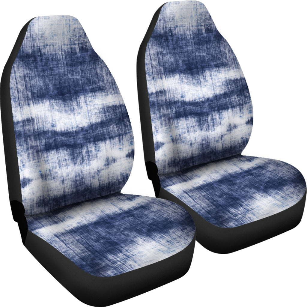 Blue Denim Print Car Seat Covers