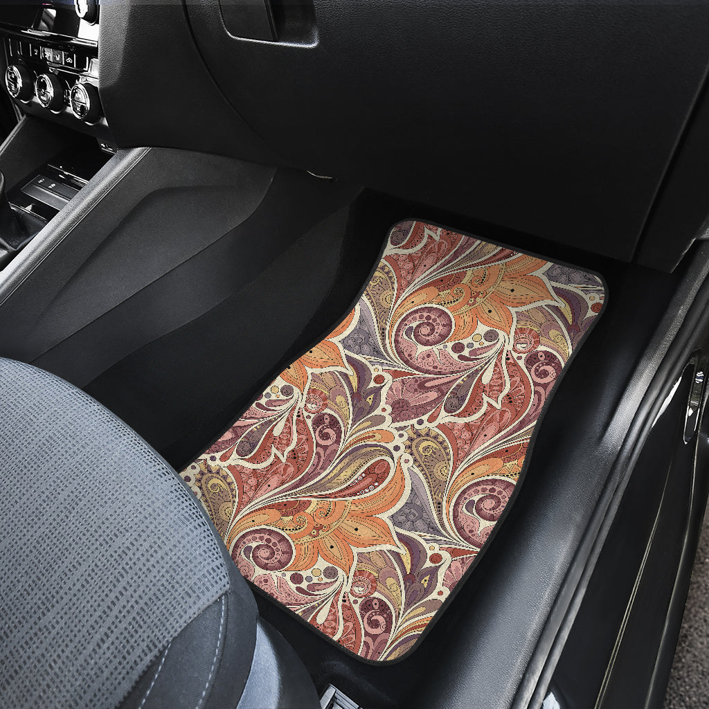 Brown Elegant Decor Car Floor Mats