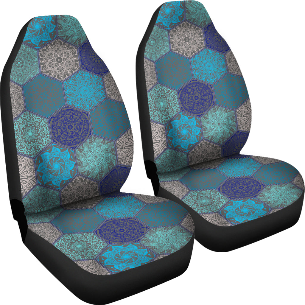 Mandalas Honeycomb Car Seat Covers