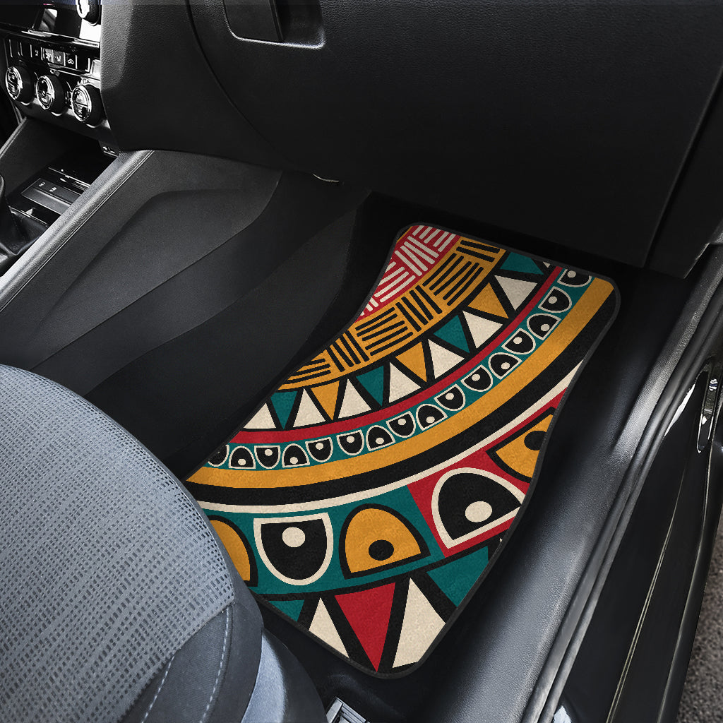 Brown Tribal Mandala Car Floor Mats