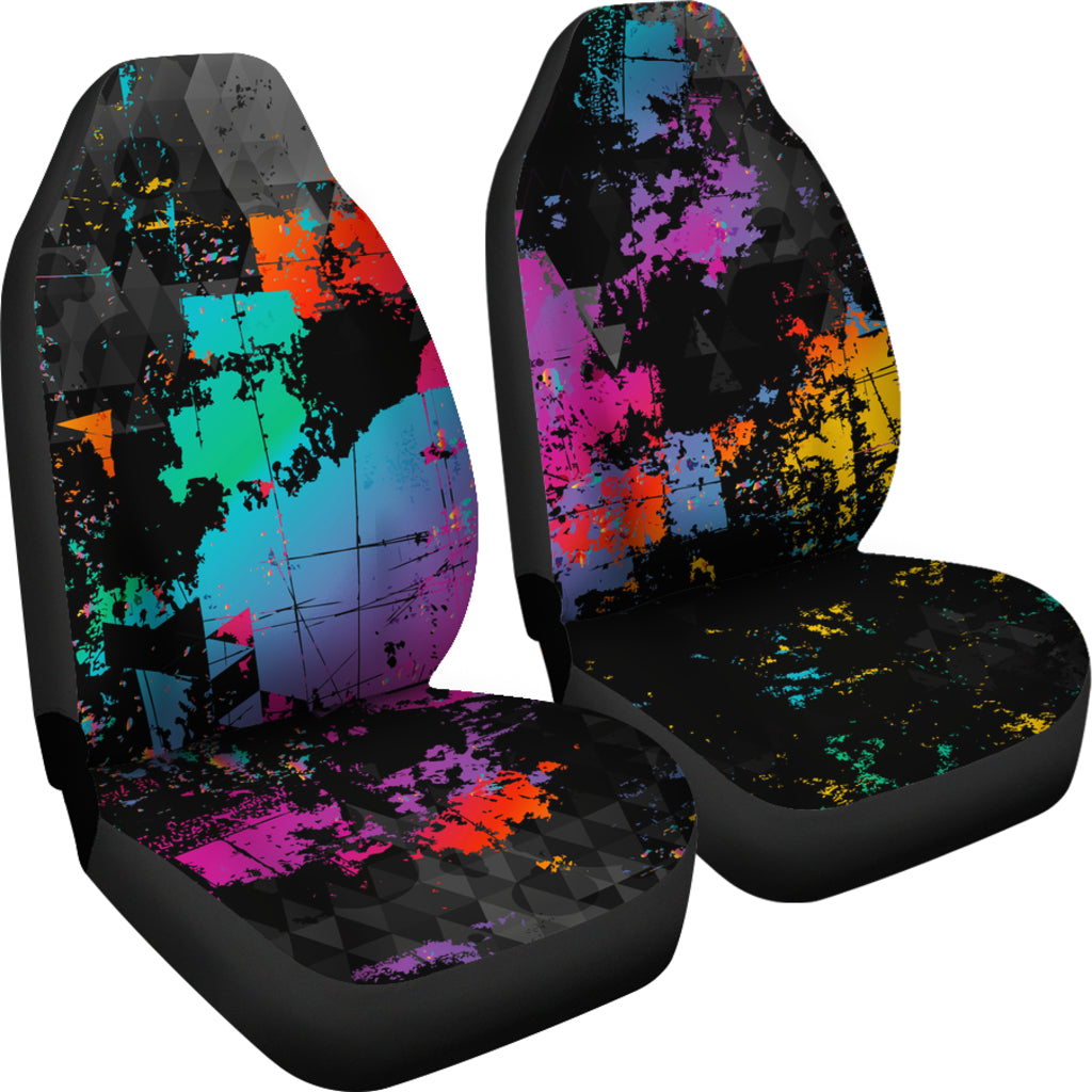 Colorful Abstract Art Car Seat Covers