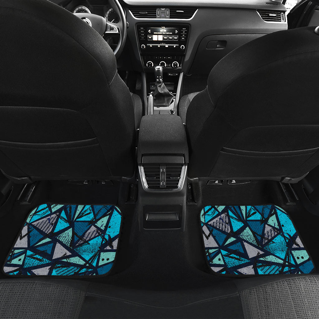 Blue Abstract Car Floor Mats