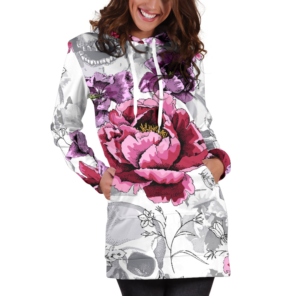 Skulls & Rosses Womens Hoodie Dress