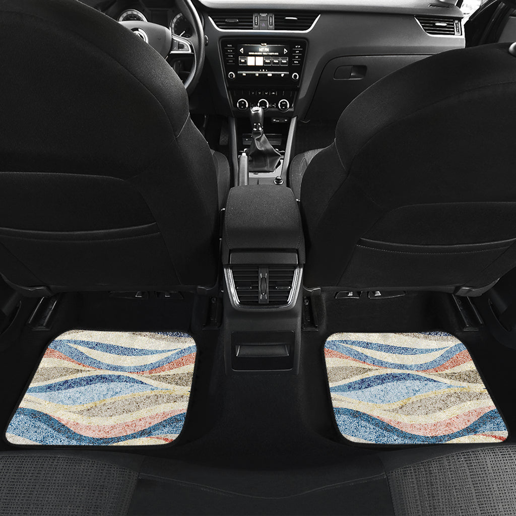 Abstract Waves Car Floor Mats
