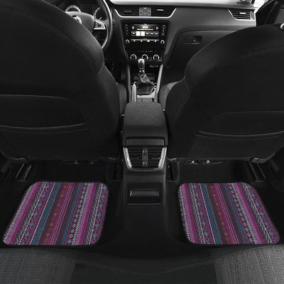 Purple Boho Stripes Decor CL Car Floor Mats