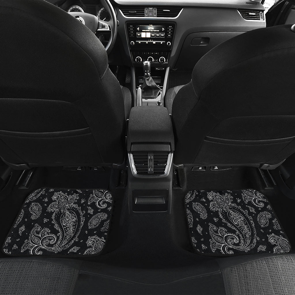 Black Elegant Decor Car Floor Mats
