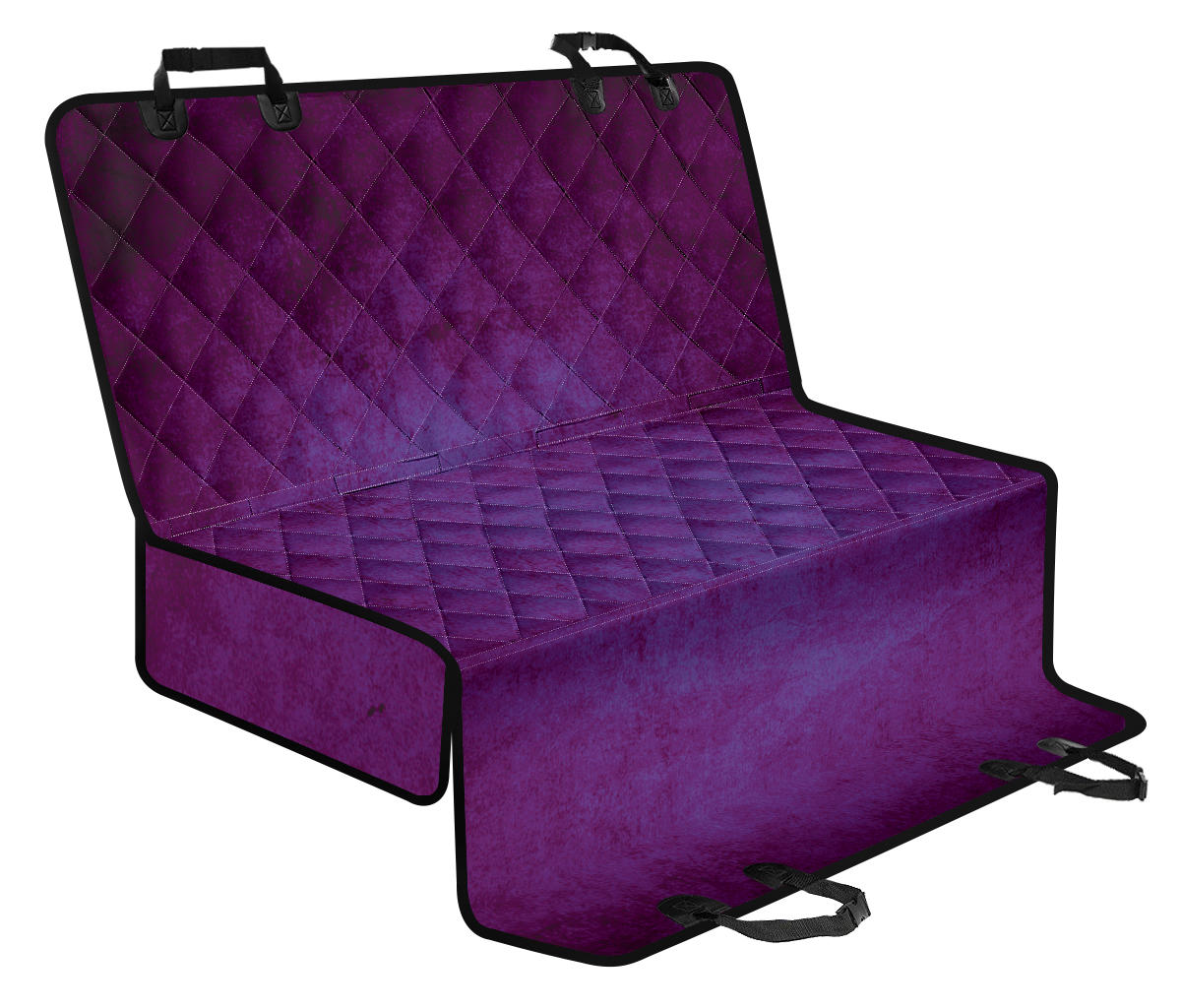 Purple Grunge Car Back Seat Pet Cover