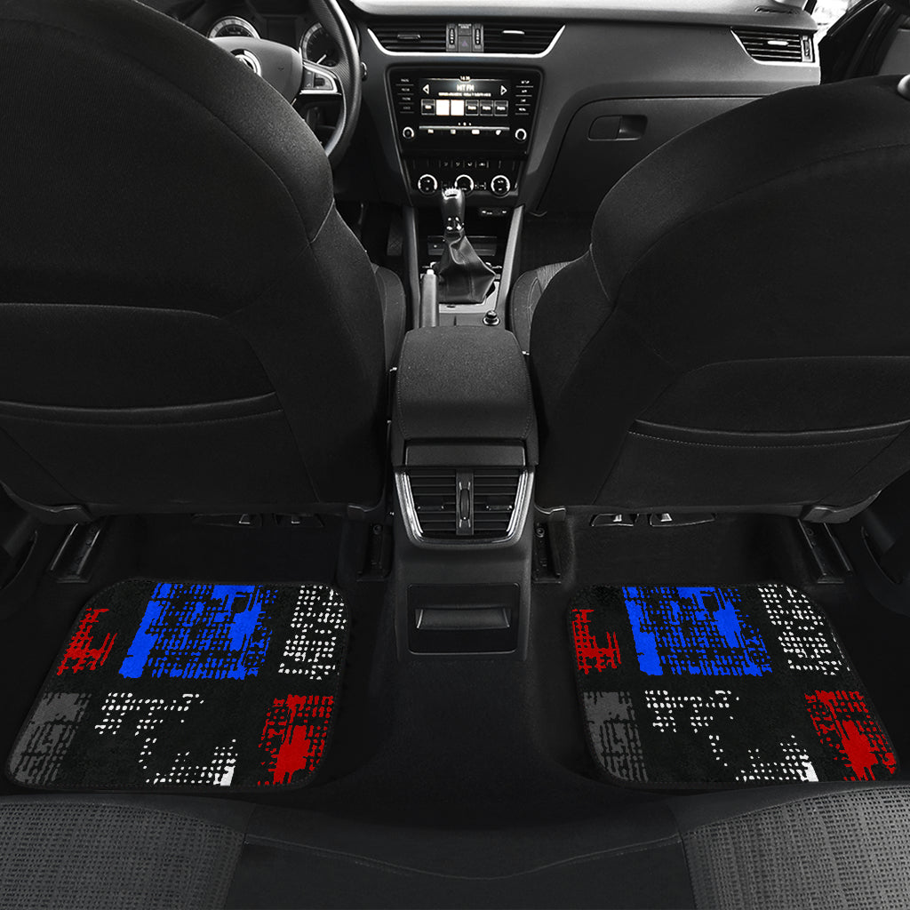 Abstract Blocks Car Floor Mats