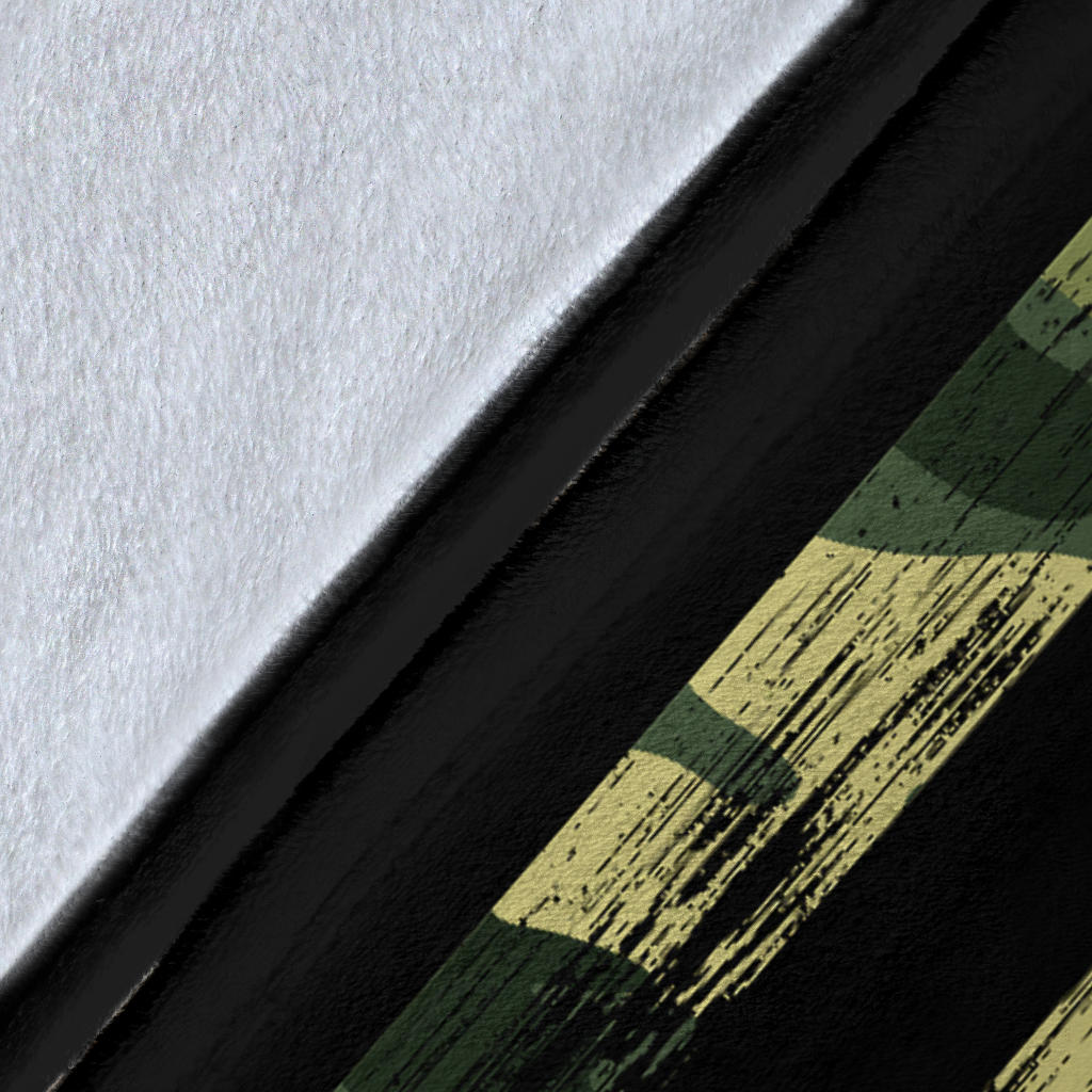 Army Green Camouflage American Flag Blanket