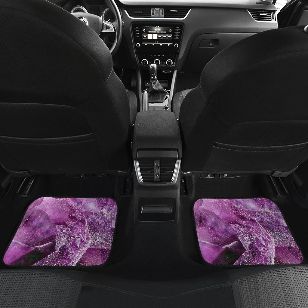 Purple Crystal Abstract Car Floor Mats