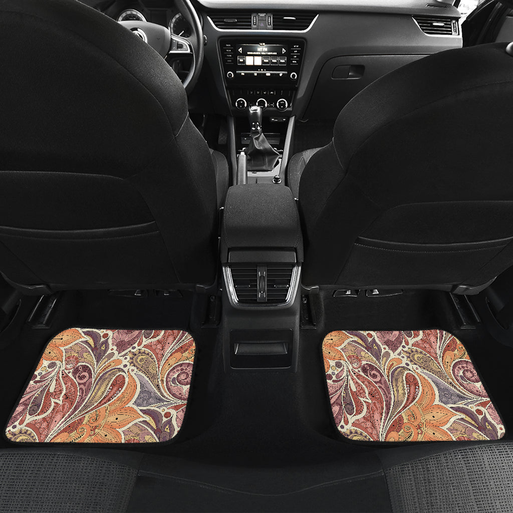 Brown Elegant Decor Car Floor Mats