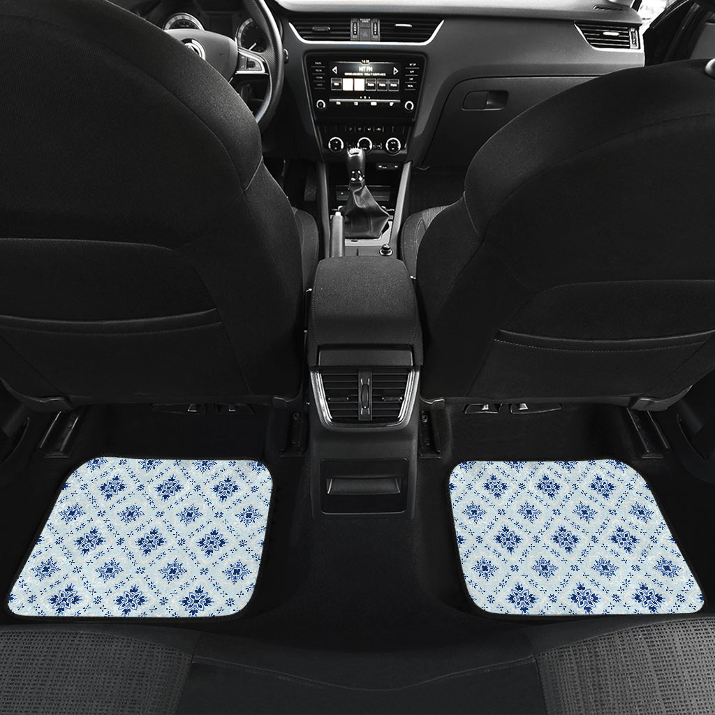 Blue Wallpaper Print Car Floor Mats