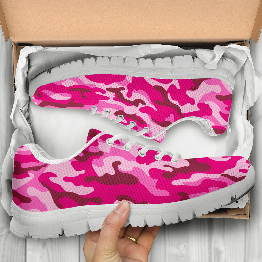 Pink Camouflage Sneakers