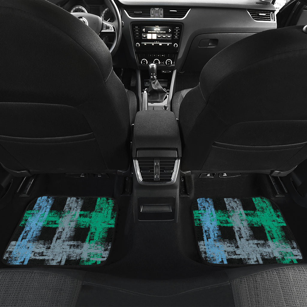 Abstract Plaid Car Floor Mats