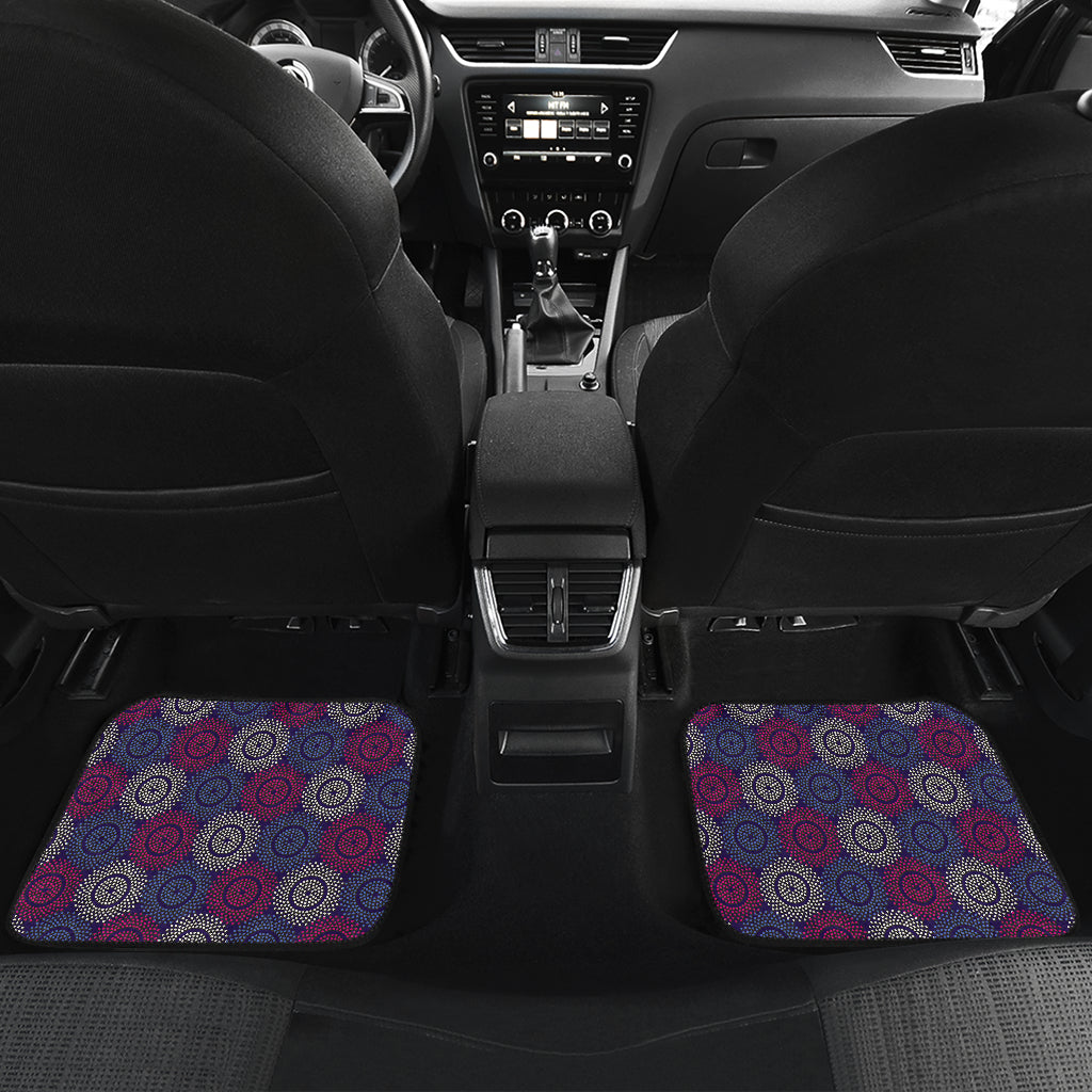 Abstract Dot Circles Car Floor Mats