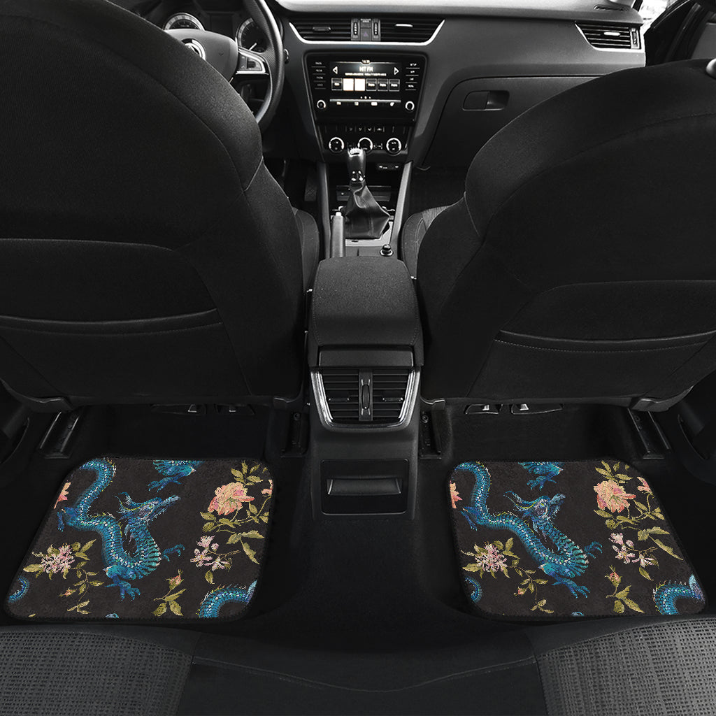 Dragon Flowers Car Floor Mats
