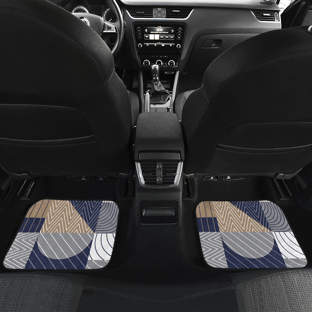 Abstract Block Shapes Car Floor Mats