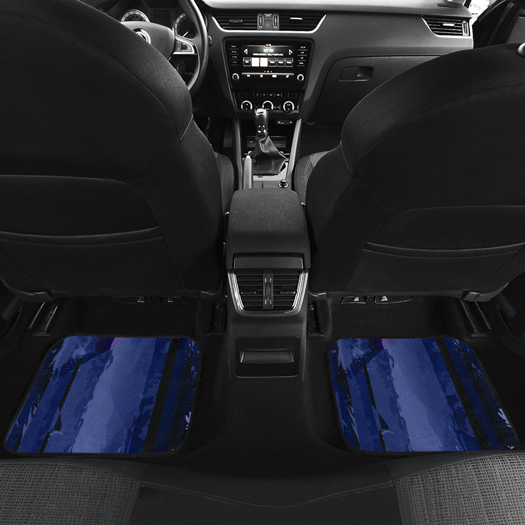 Blue Abstract 2 Car Floor Mats