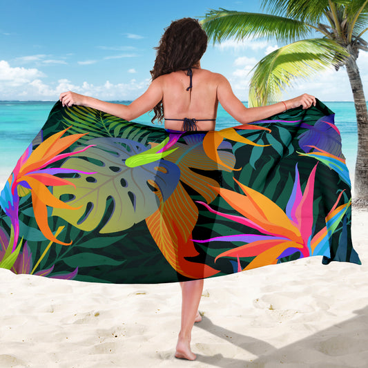 Colorful Plants Sarong