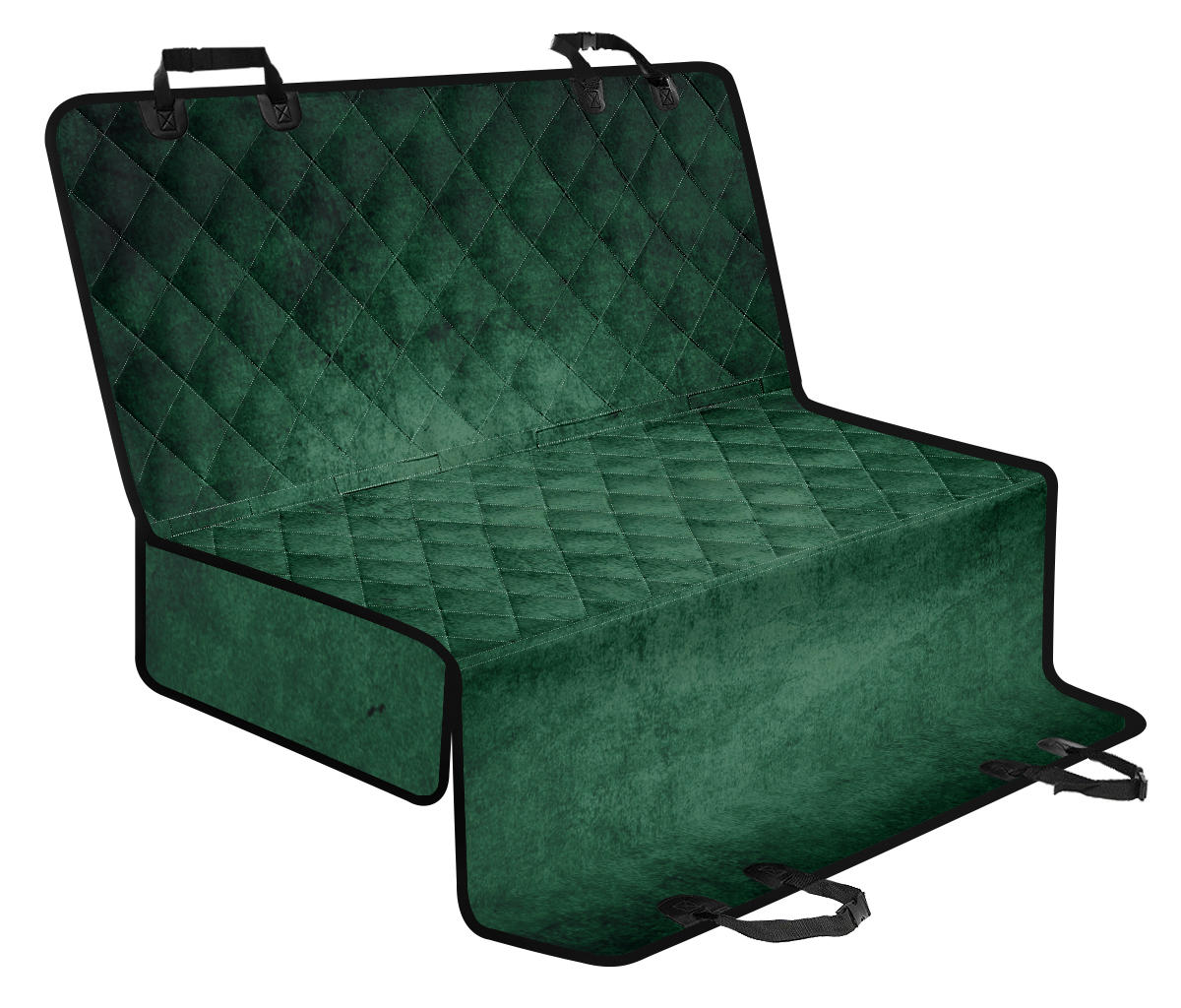 Green Grunge Car Backseat Pet Cover