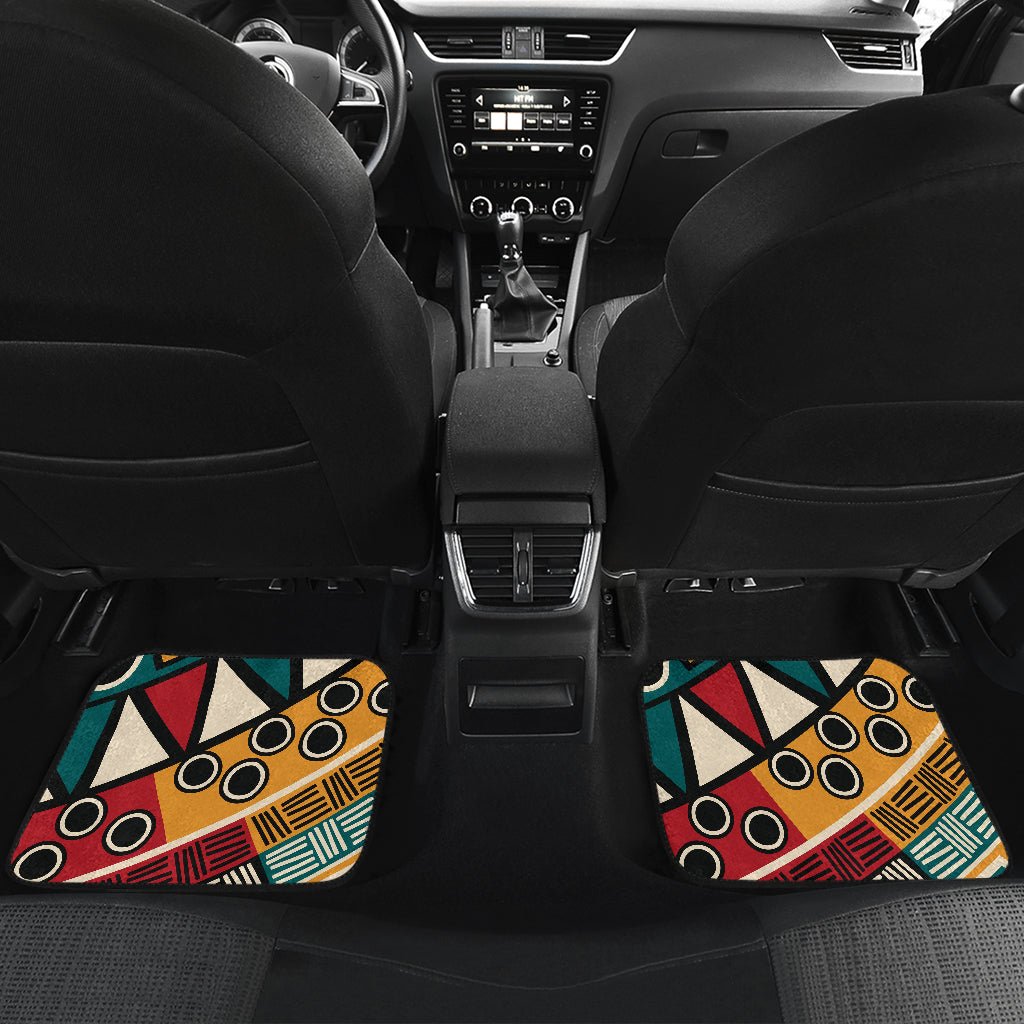 Brown Tribal Mandala Car Floor Mats