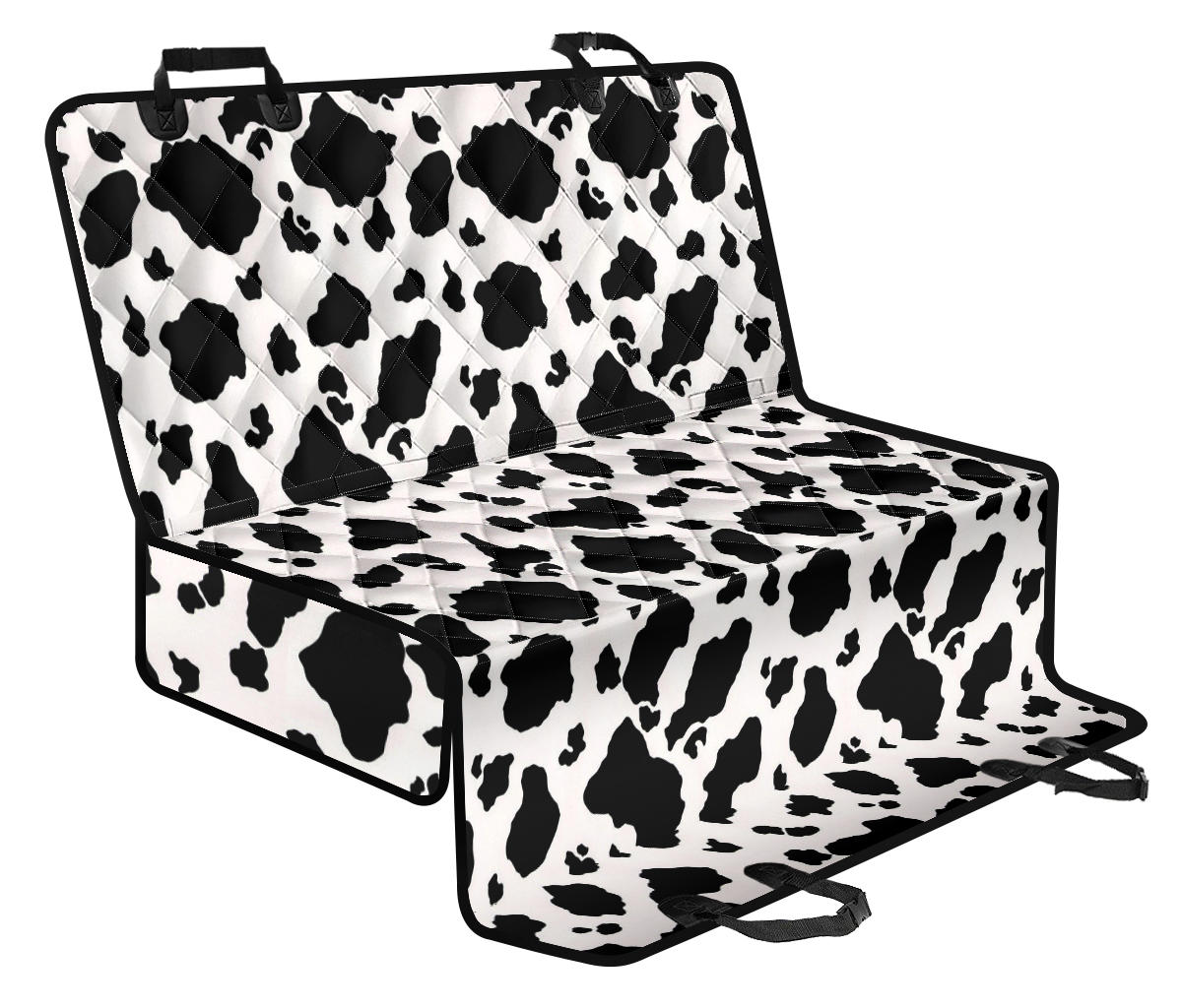 Cow Print Car Back Seat Pet Cover