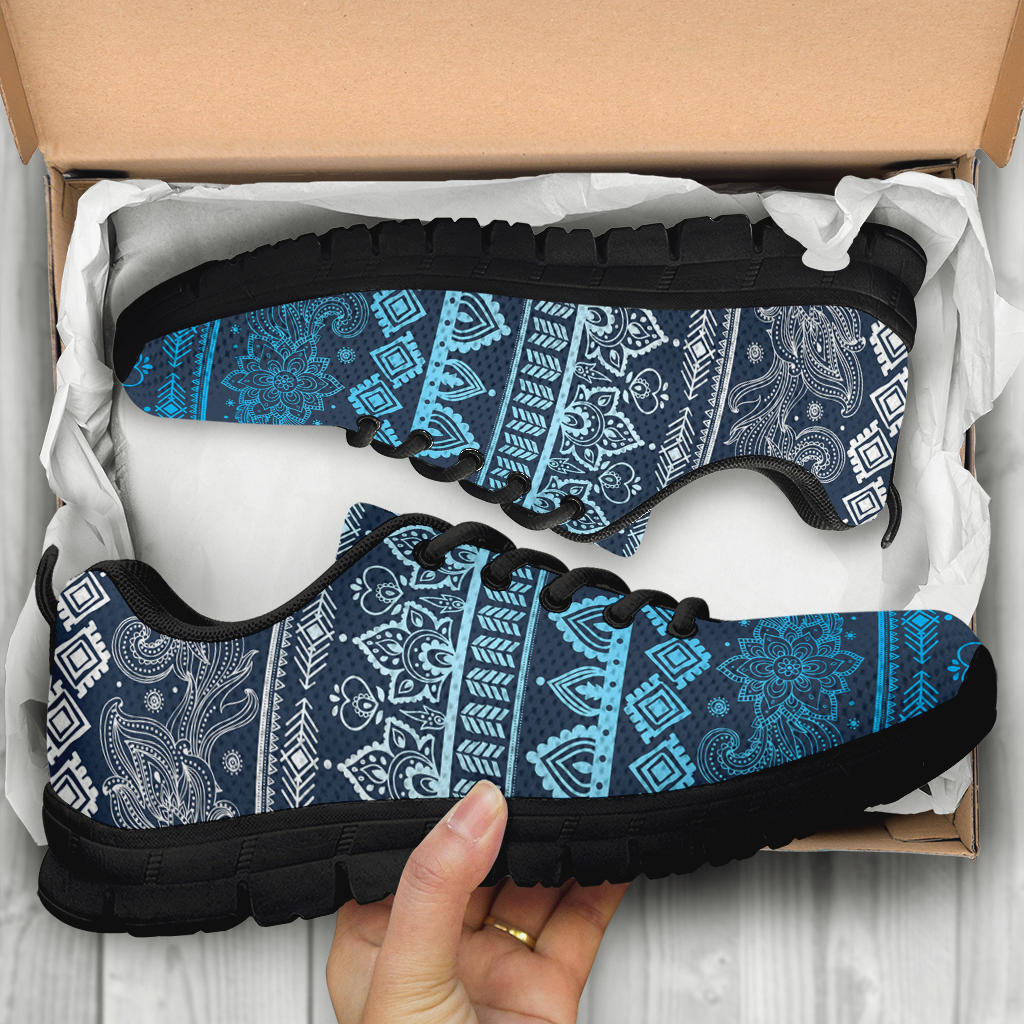 Blue Boho Sneakers