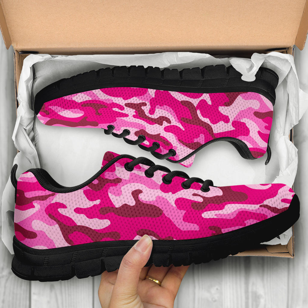 Pink Camouflage Sneakers