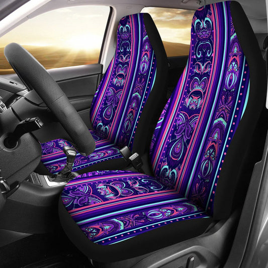 Purple Boho Car Seat Covers