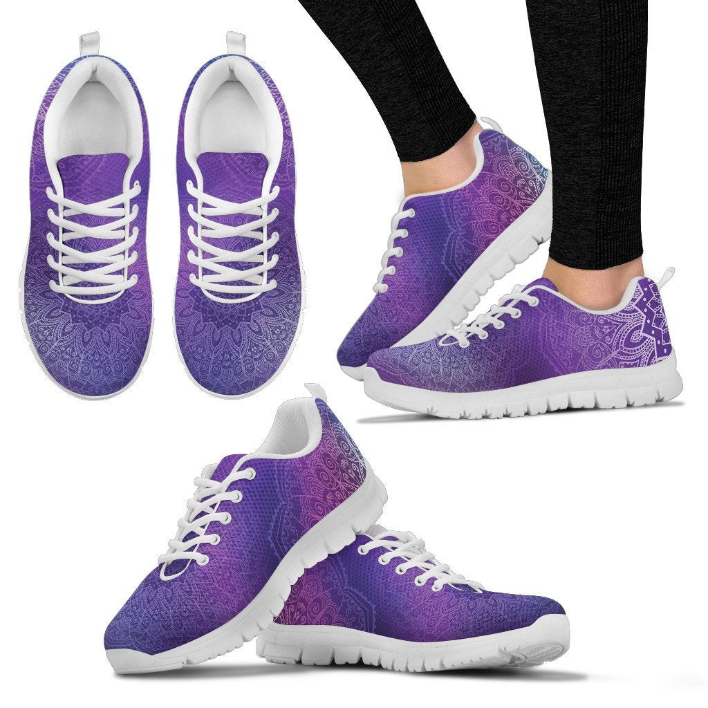 Purple Mandalas Sneakers