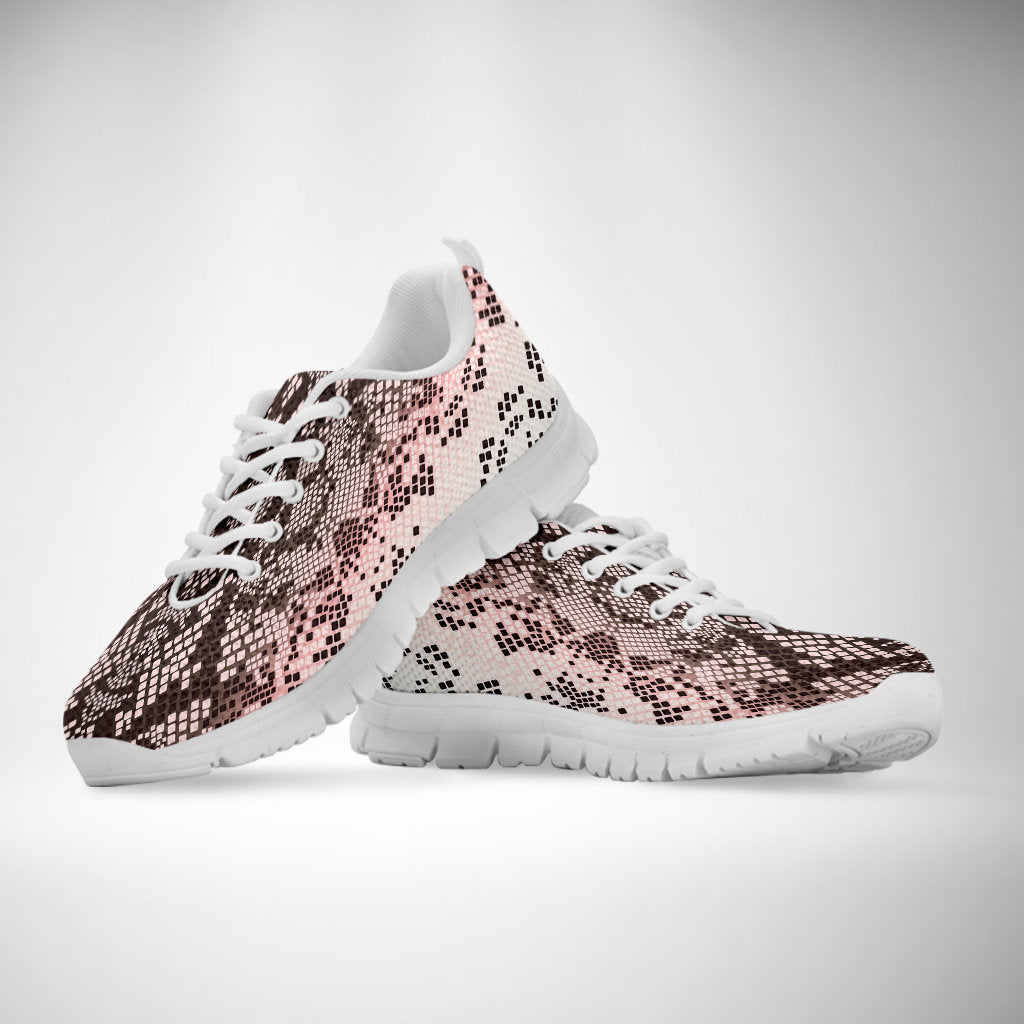 Snake Skin Print Sneakers
