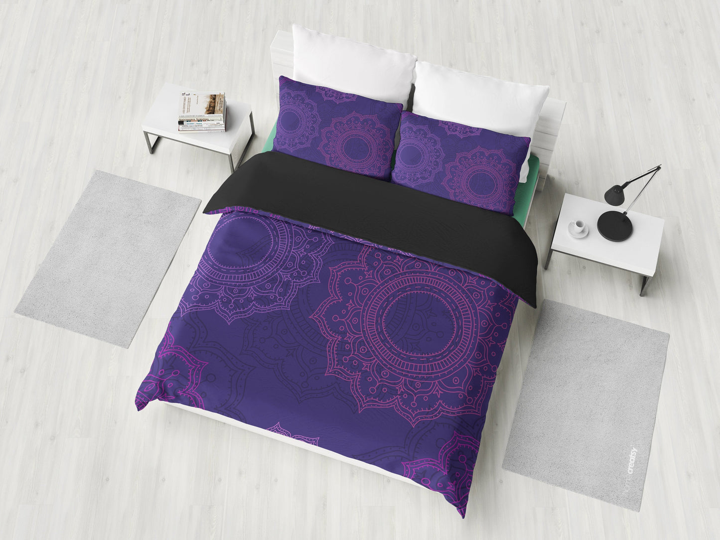 Purple Mandalas Bedding Set