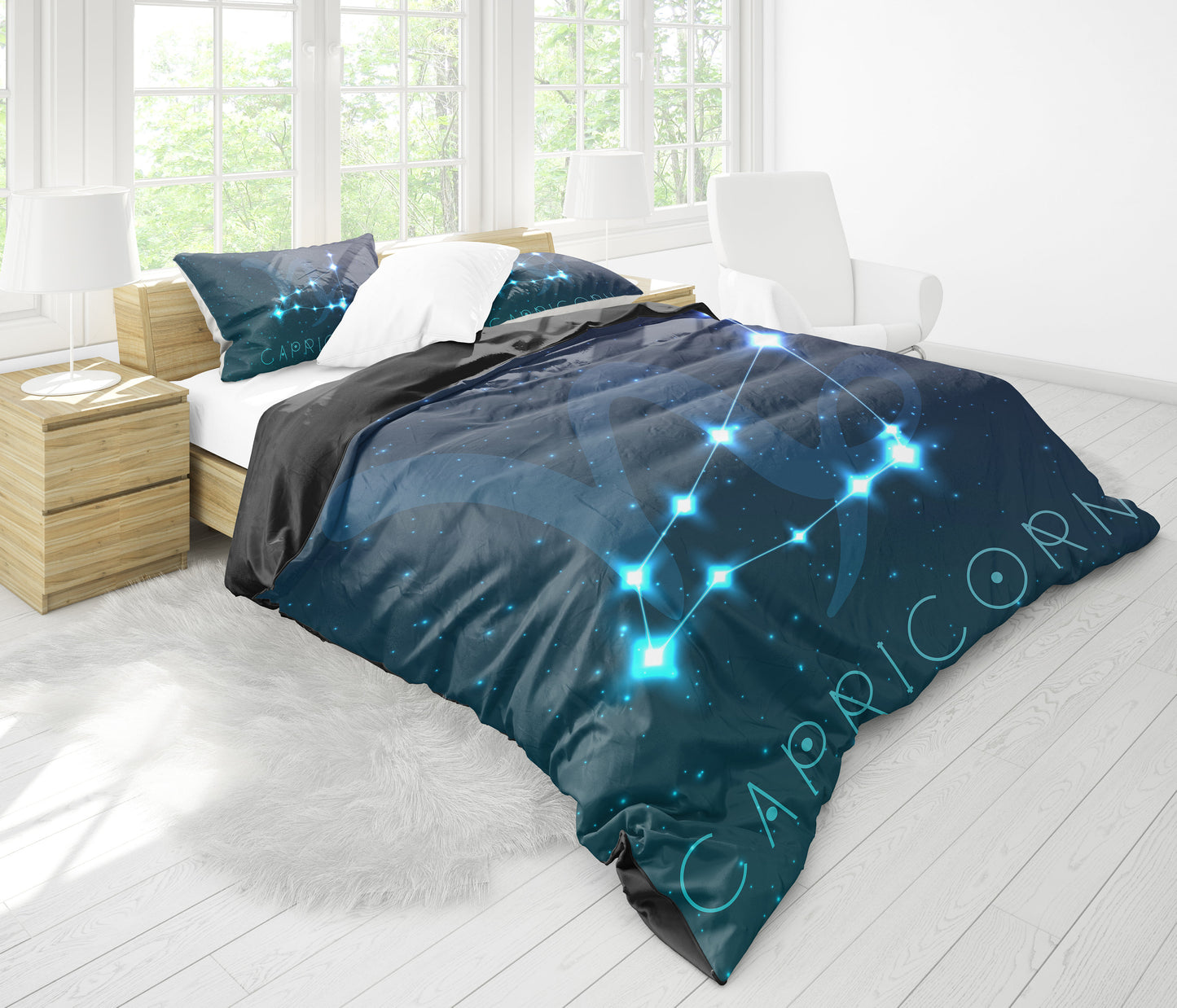 Capricorn Zodiac Bedding Set