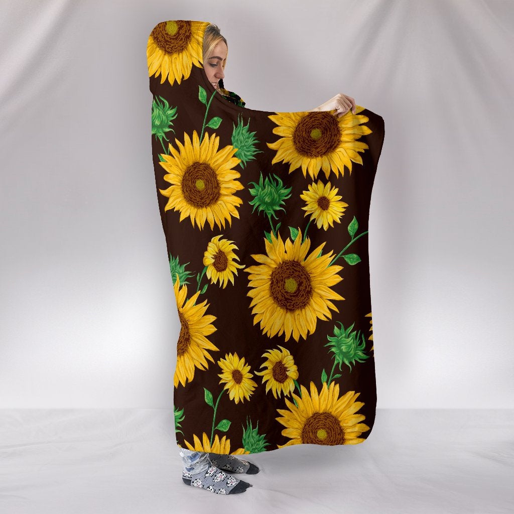Sunflowers Hooded Blanket