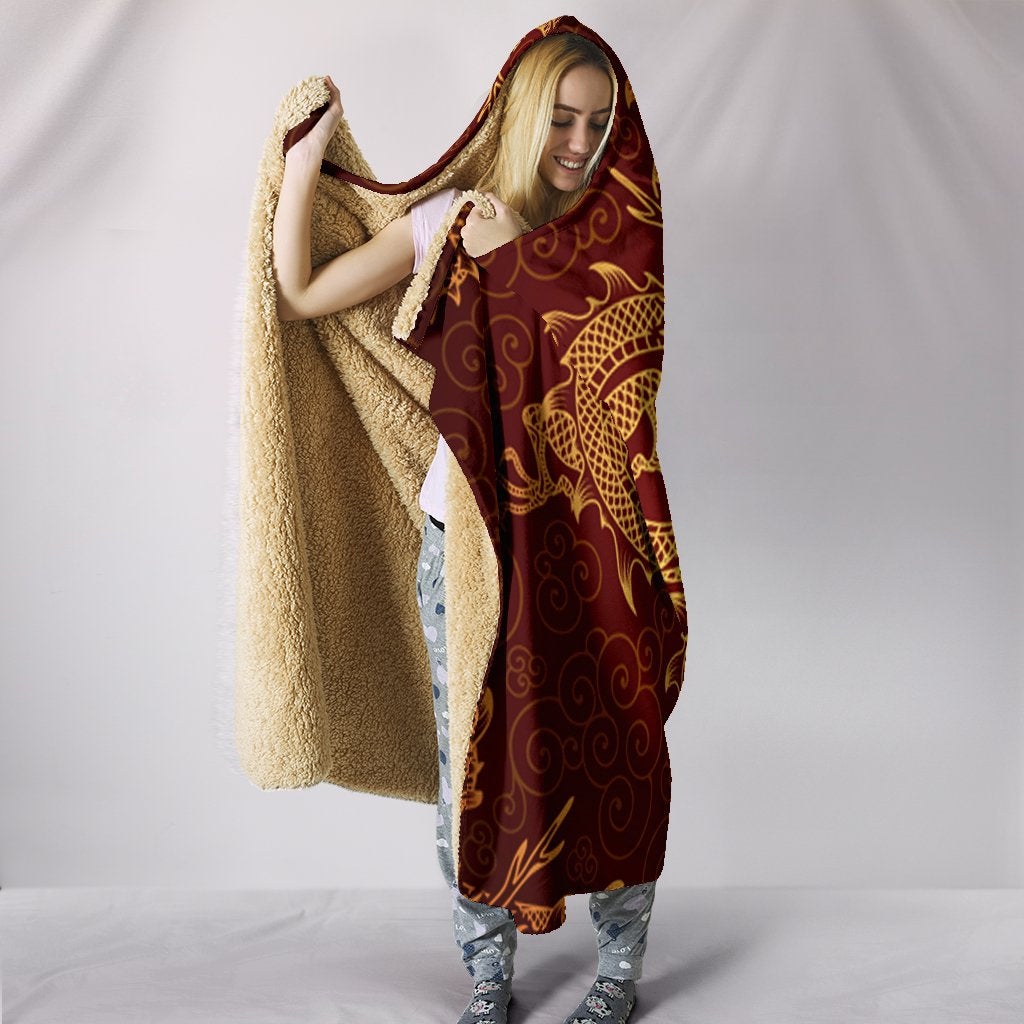 Red Dragon Hooded Blanket