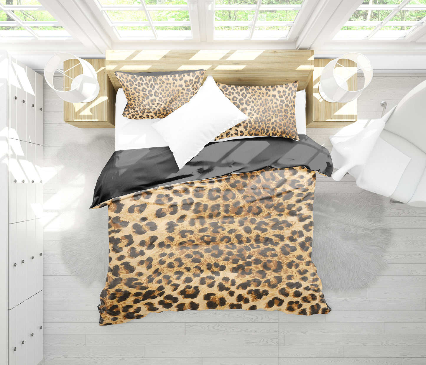 Leopard Print Bedding Set