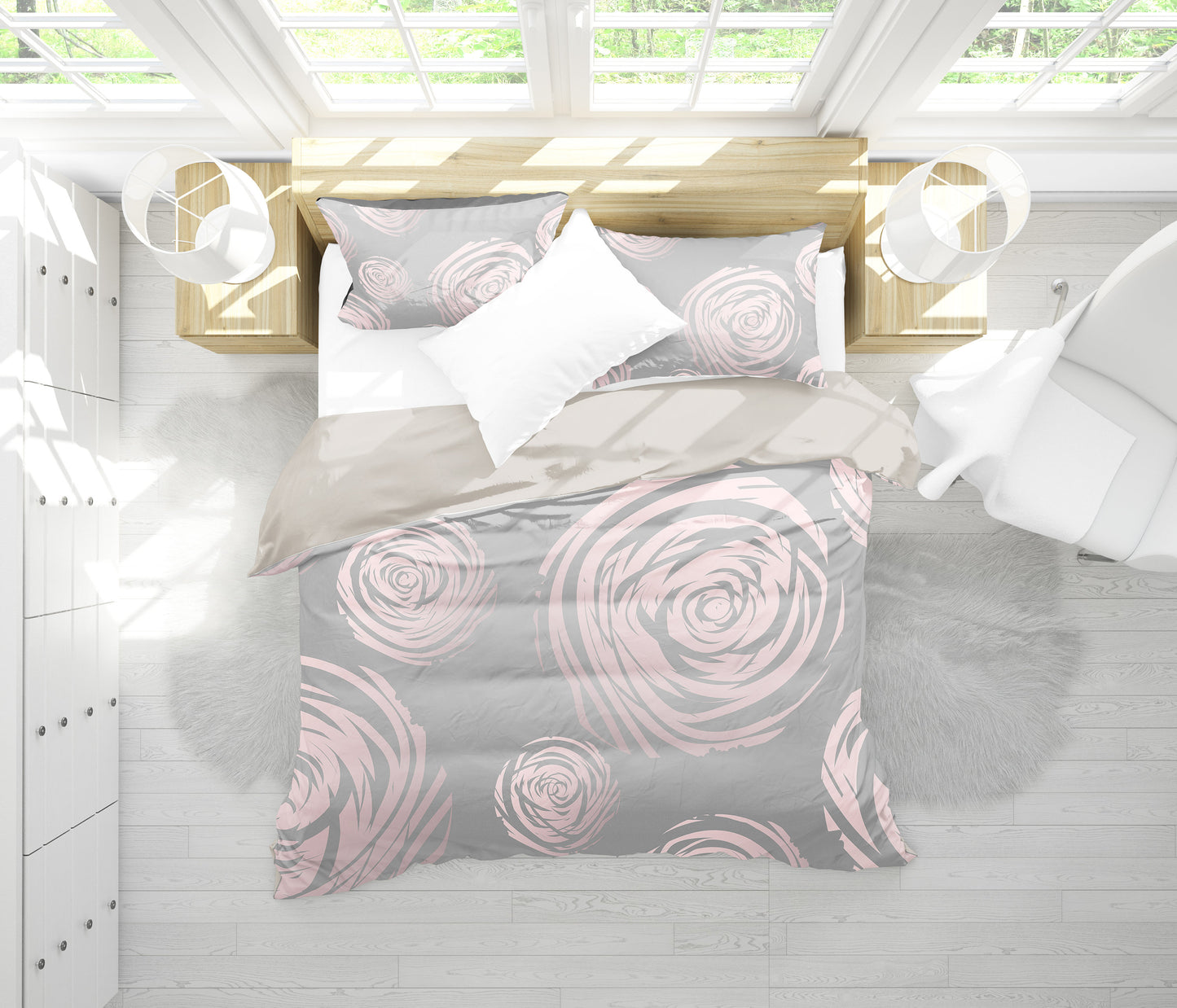 Abstract Swirls Bedding Set