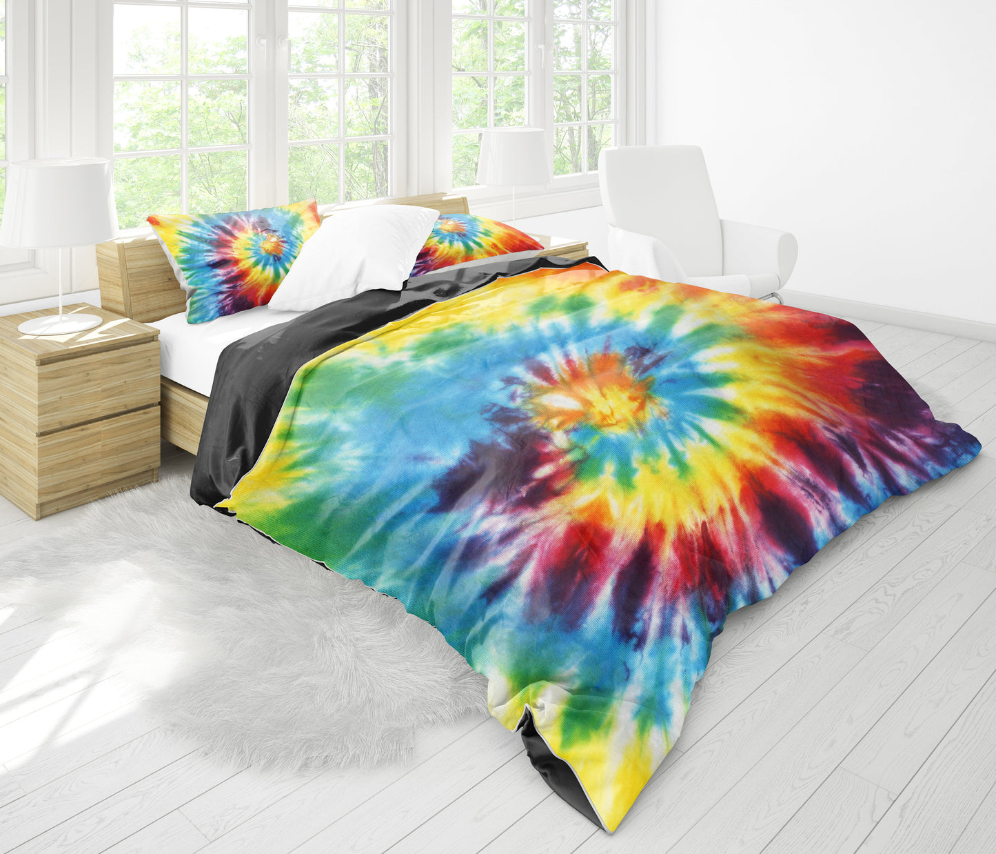 Colorful Tie Dye Abstract Art Bedding Set