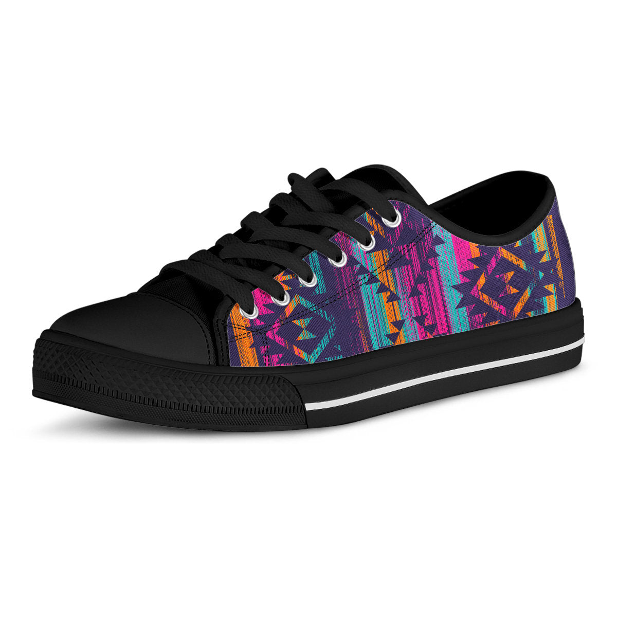 Boho Aztec Colorful Streaks Shoes