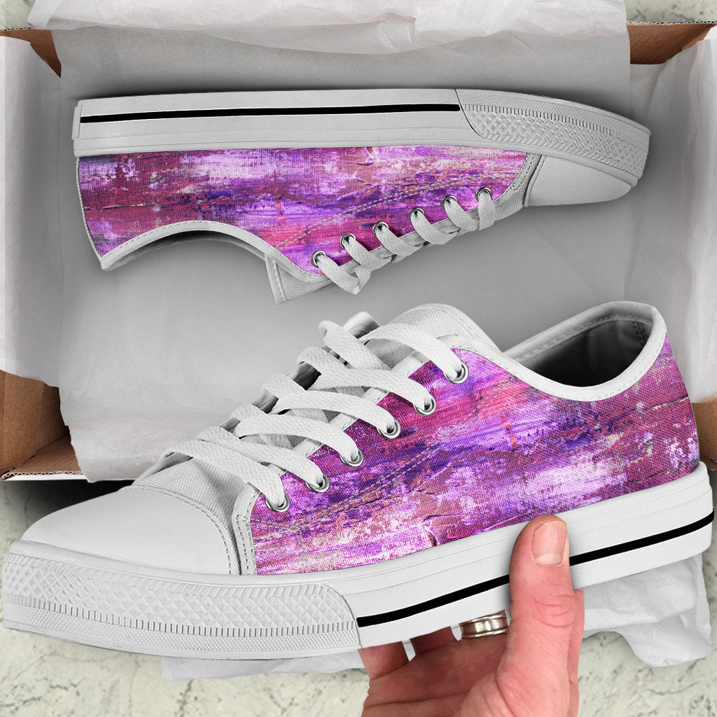 Pink & Purple Abstract Art Shoes