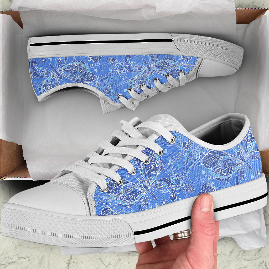 Purple Butterflies Decor Shoes