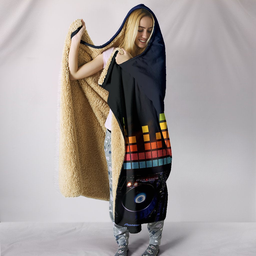 DJ Equalizer Hooded Blanket