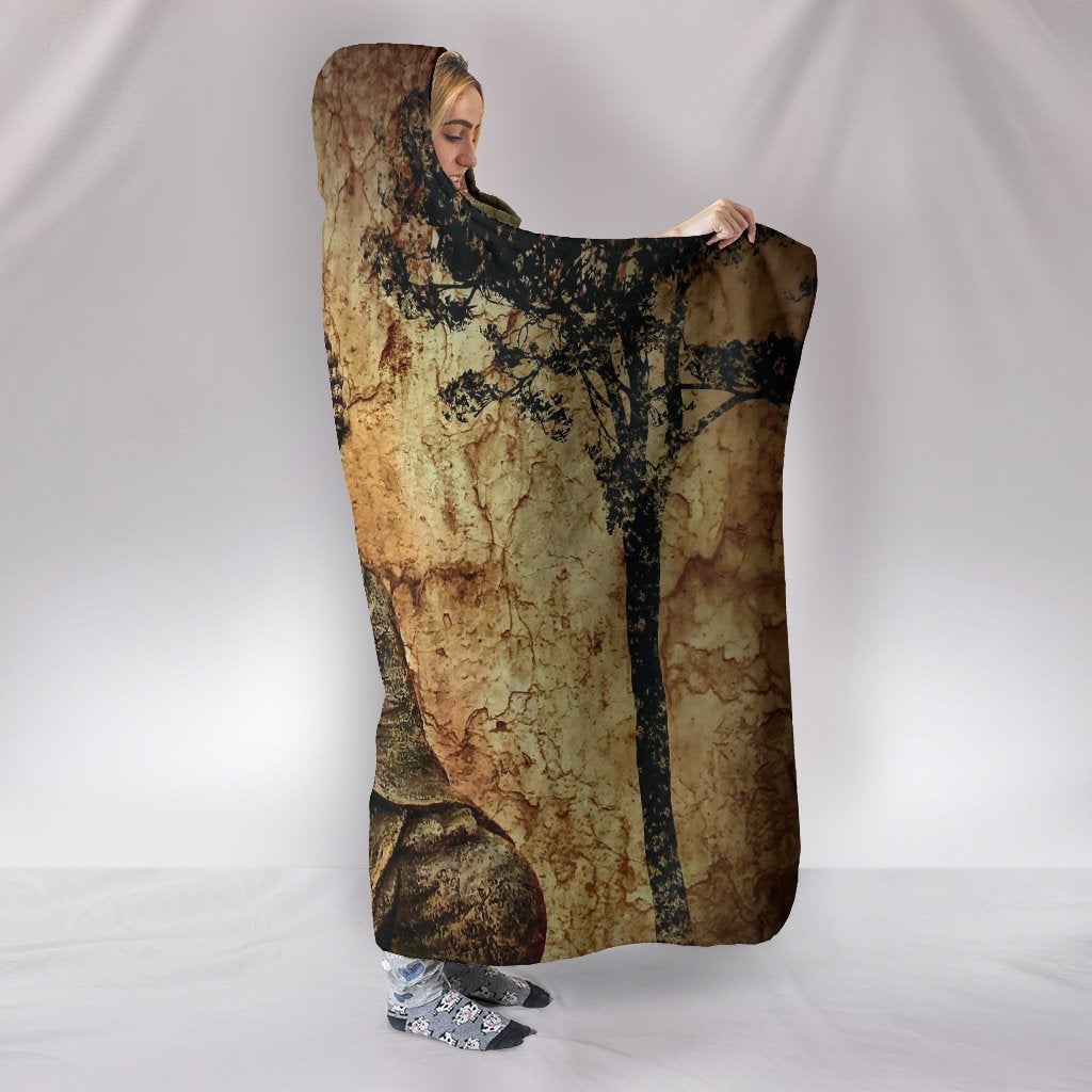 Buddha Tree Hooded Blanket