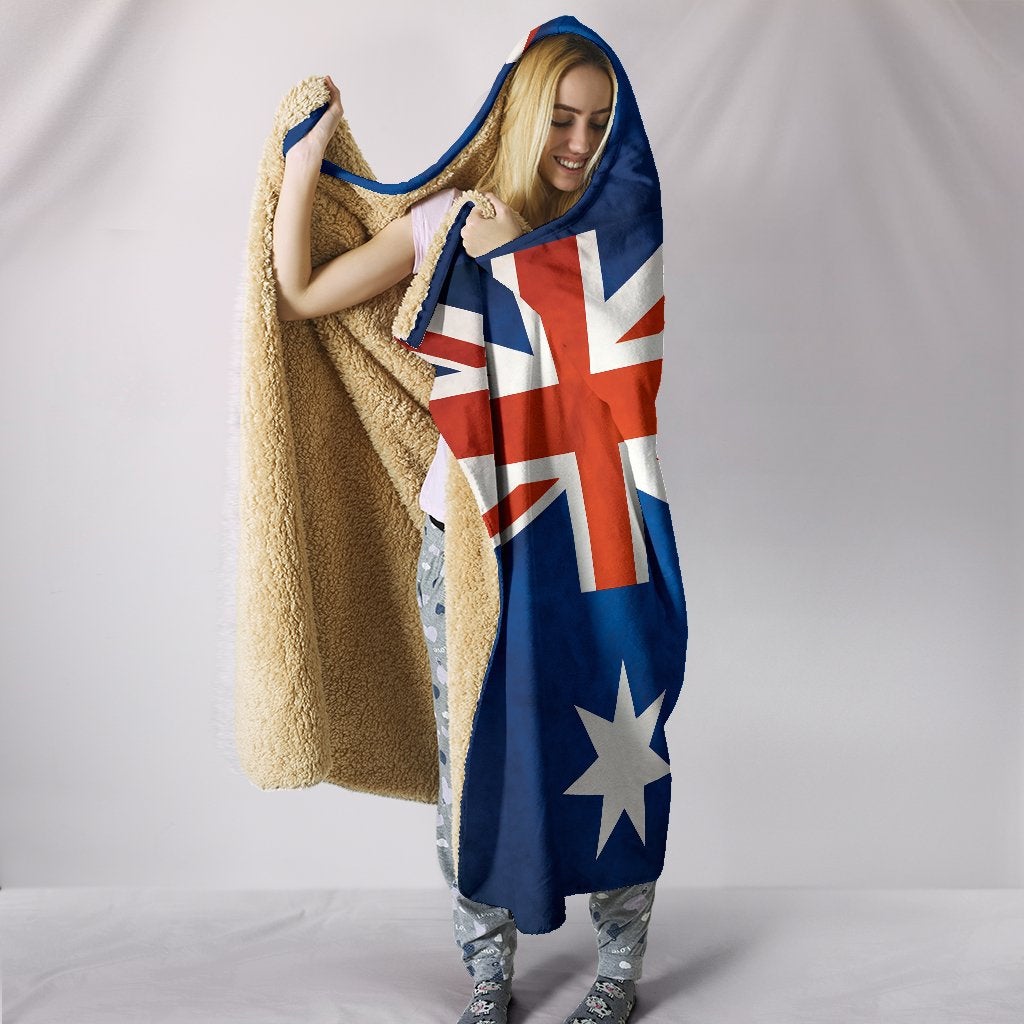 Australian Flag Hooded Blanket