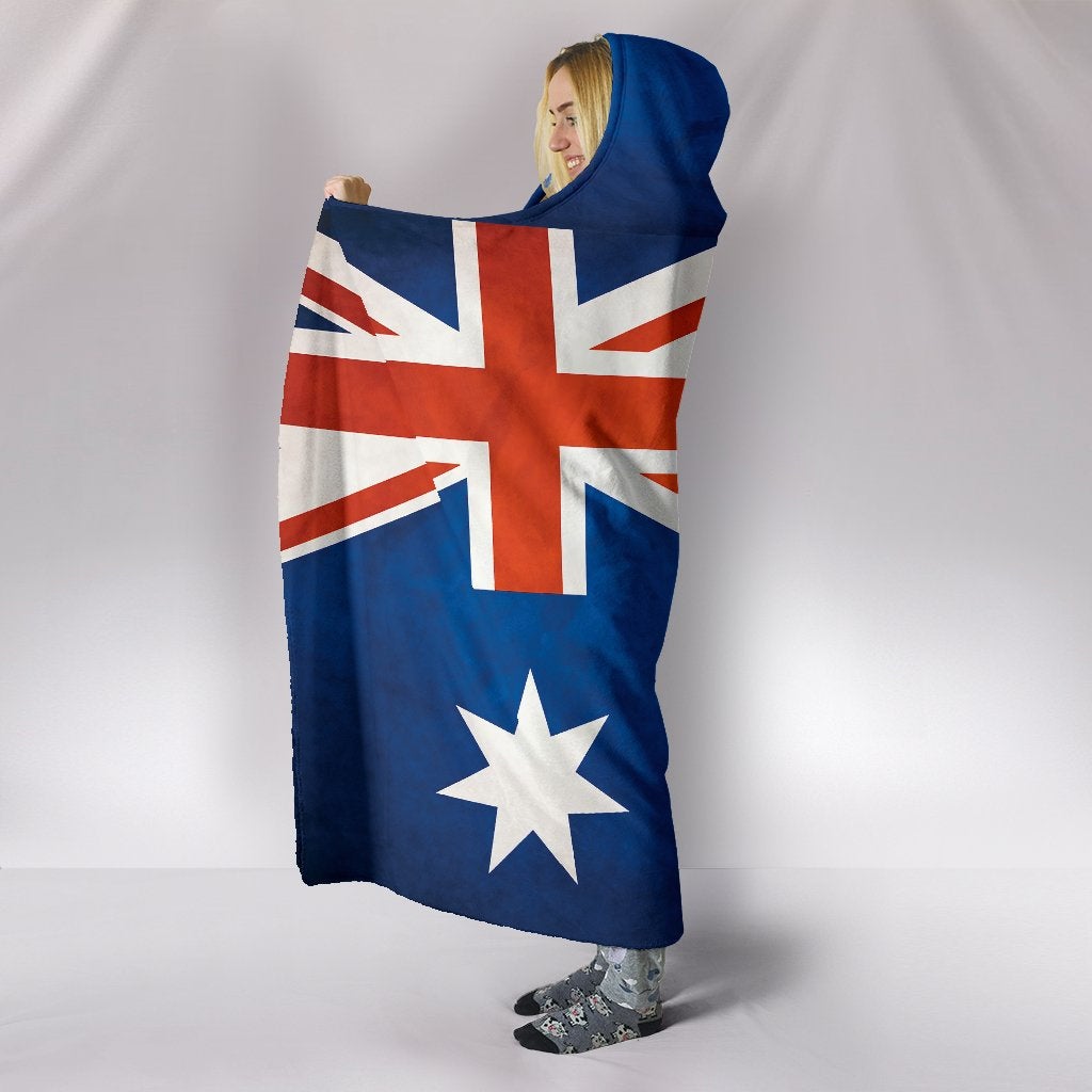 Australian Flag Hooded Blanket