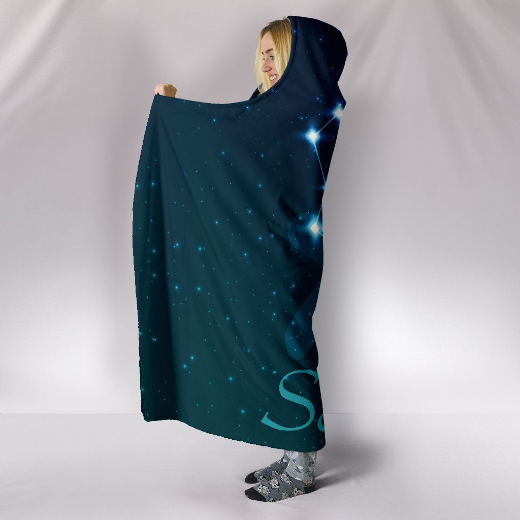 Sagittarius Zodiac Hooded Blanket